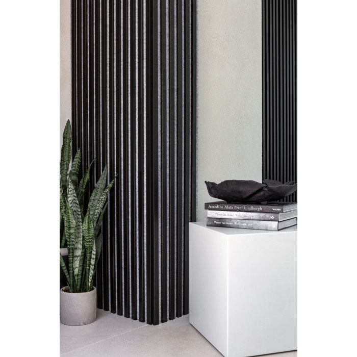 Wooden wall panel 2700 x 400mm (Grey - White)